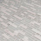 MS International Delano Blanco 12 in. x 12 in. x 6 mm Glass Stone Mesh-Mounted Mosaic Wall Tile